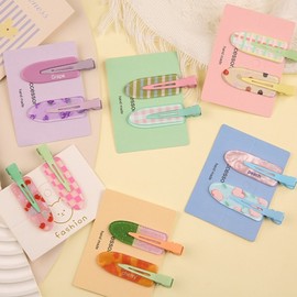 DIY Hairpin & Hair Accessory Making Materials/Components cd117 Free Size / Blueberry Pair (Random Cardboard) 200ea