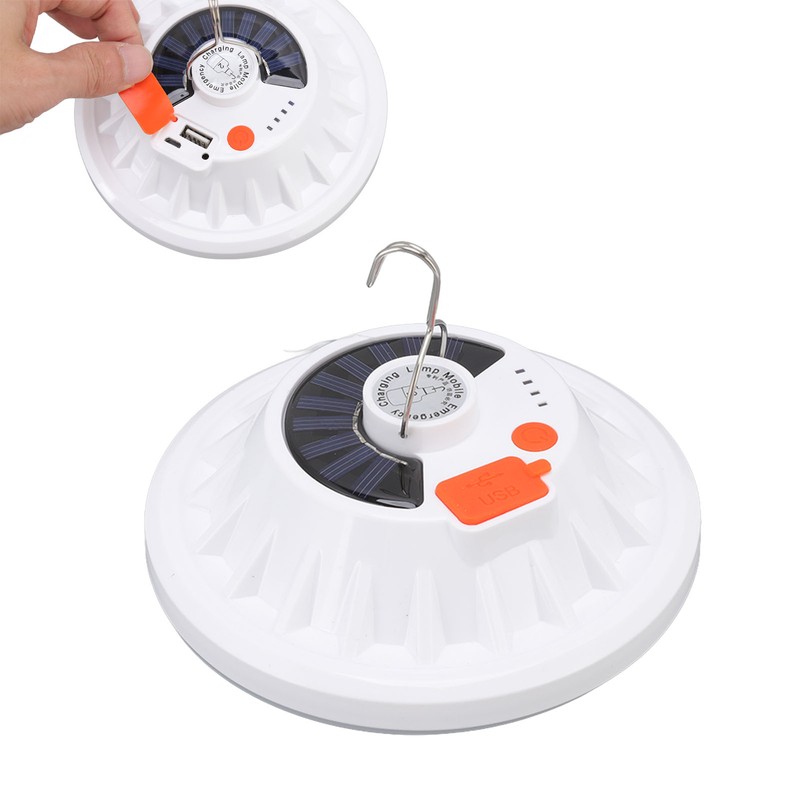 Solar Emergency Light IP65 Waterproof 60 LEDs USB Rechargeable Camping