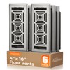 Floor Register 4x10, Heavy Duty Walkable Steel Floor Vent Covers,