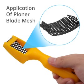 Omninmo 2-1/2" Curved Flat Standard Cut Replacement Blade, Steel Shaver Cheesegrater Rasp for Surform Pocket Plane, Dent Repairs, Wood Fiberglass, Shaping Curved Surfaces Hand Plane Scraper