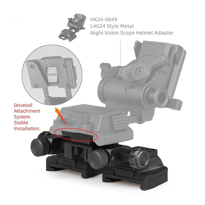 YSS Tactical M24 NVG Bridge Mount Dovetail Mount Night Vision