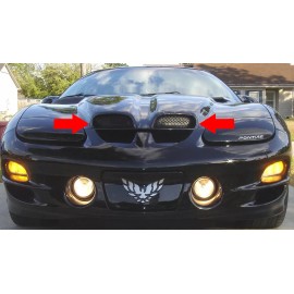 GTOG8TA 1998-2002 Pontiac Firebird Trans Am WS6 Hood Grille Inserts Scoops Vents 98-02