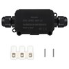 COOLWEST IP66 Junction Box Waterproof Outdoor 2 Cable PG9 Black