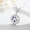 OHAYOO Opal Star Locket Necklace 925 Sterling Silver Locket for