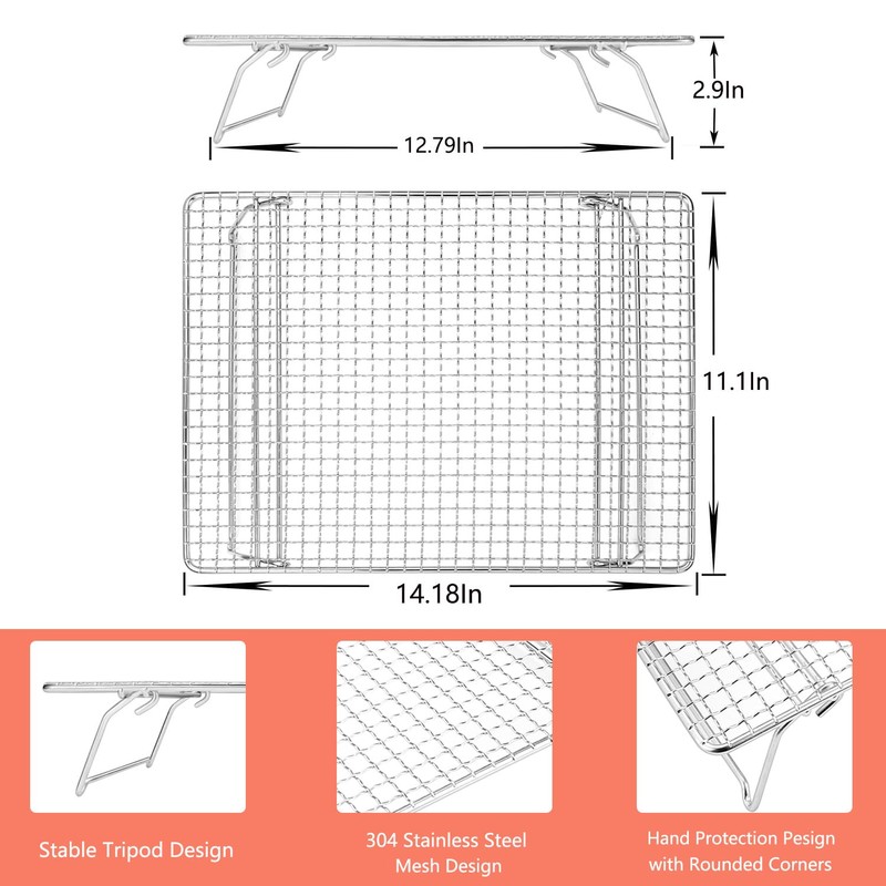Second Rack for Traeger Ranger, 2 Pack Stainless Steel Smoker