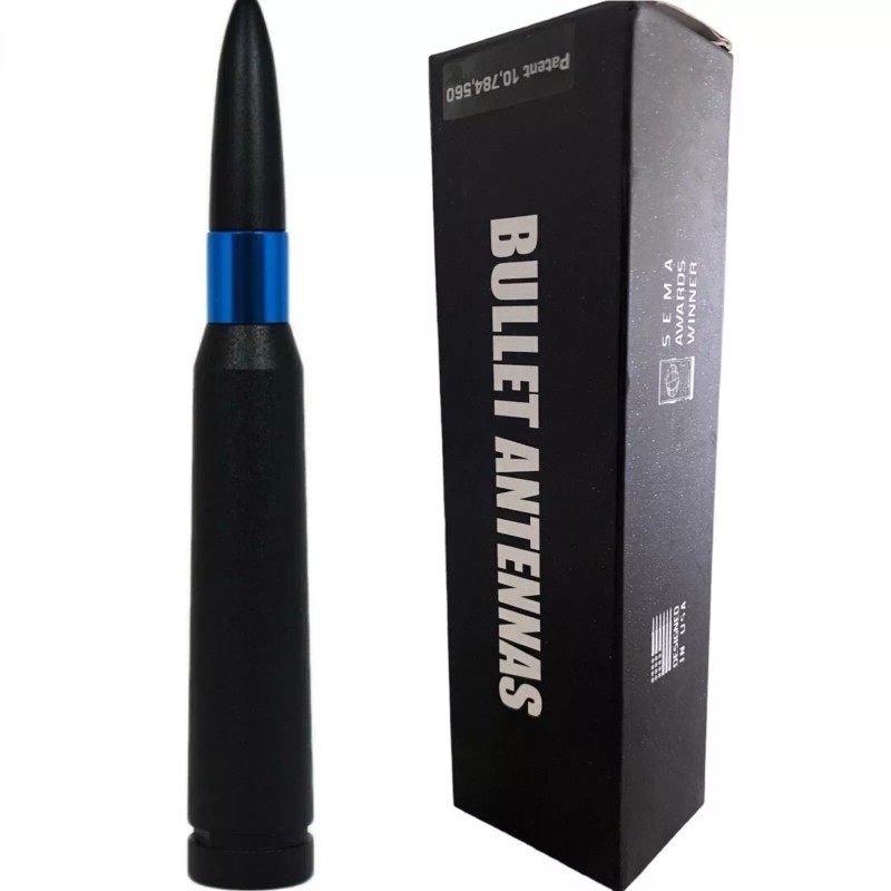 VMS-Racing Black with Blue Line Bullet Antenna for Ford Bronco