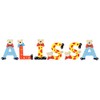 Playshoes Children's Wooden Letters Names Alissa – Assorted Colours