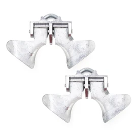DURIGID 1-3/8" Gate Frames and 2-3/8" Gate Posts Chain Link Gate Latch, Heavy Duty Fence Gate Latch for Chain Link Fence, Galvanized Butterfly Latch with Padlock for Farm Fence, Metal Gates, 2 Pack