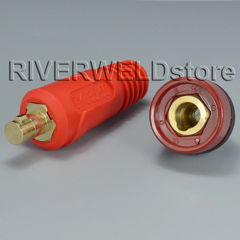 RIVERWELD TIG Welding Cable Panel Connector-plug and Socket Dinse Dinze