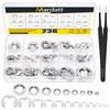 Mardatt 237Pcs Stainless Steel Internal Tooth Star Lock Washers and
