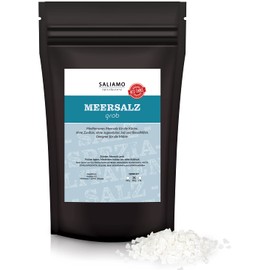 Saliamo Mediterranean Sea Salt Fine 250 g | Cooking Salt | Untreated | No Additives | No Iodine Added | Natural Mediterranean Salt for Your Kitchen