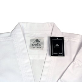 Pine Tree Sang Moo Sa 7.5 Oz White Student Taekwondo Uniform