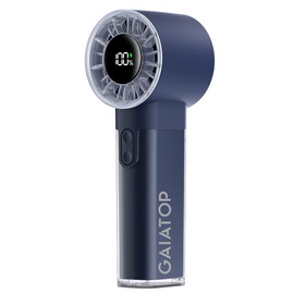 Gaiatop Portable Handheld Turbo Fan, 1-100 Adjustable High Speeds, 3-20Hrs Cooling Times, 4800mAh USB Rechargeable Portable Small Hand Fans with Lanyard for Outdoor, Travel, Make Up, Navy Blue