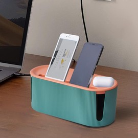 Cord Organizer Box, Cord Management Box, Household Cable Wire Box Hider Desktop Cord Storage for Hiding Power Strips and Electrical Cords