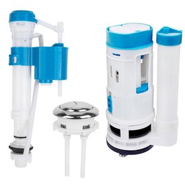 Wmzjnljy 1pc Adjustable Toilet Dual Flush Valve with Push Button Toilet Dual Flush and Flush Button Toilet Cistern Flush Parts for One Piece Dual Flush Drain Valve Repair(Z28-1)