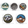 Attuslla Patch Embroidered, 10 PCS Landscape Iron on Applique Mountain
