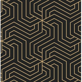 Rachel Zoe Black Ramsey Peel & Stick Wallpaper