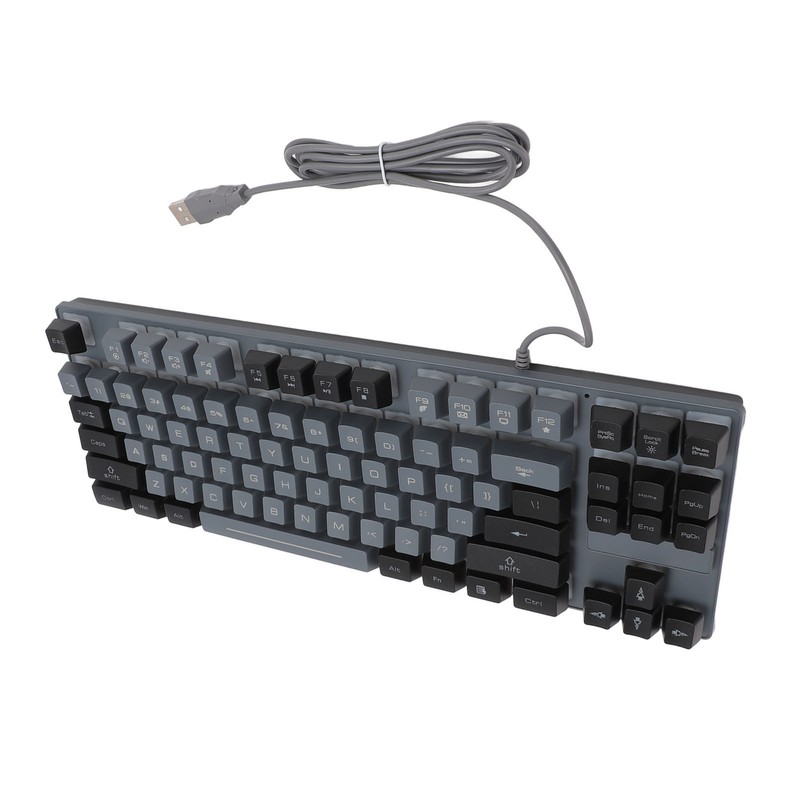 Gaming Keyboard 87 Keys ABS Keycaps RGB Backlit Contrast Color