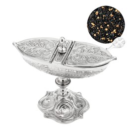 NKlaus Pontifical 40694 Incense Ships Silver with Spoon 100 g Set of 3