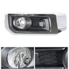munirater 2-Pack Front Driving Fog Light with Chrome Bezel Set