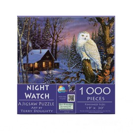 SUNSOUT INC - Night Watch - 1000 pc Jigsaw Puzzle by Artist: Terry Doughty - Finished Size 19" x 30" - MPN# 71230