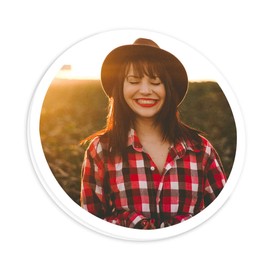 ORWO - Round Forex Pictures Design as Photo Tile | Forex Plate as Pictures Collage Create | 5mm Hard Foam Sheet in Sizes XS, S, M and L | Photo Wall Mural | Picture Collage Circles (S)