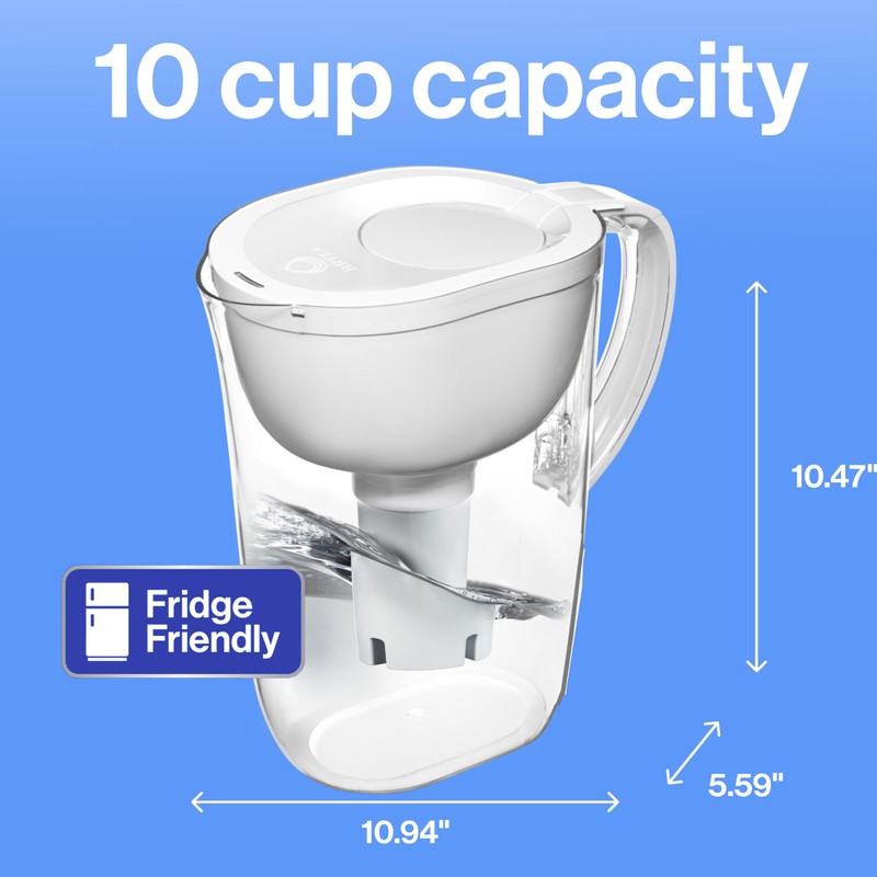 Brita Large Water Filter Pitcher for Tap and Drinking Water