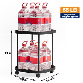 villertech Side Table with Wheels, End Table Living Room Plastic Mobile Sofa Side Table Small Night Stand Bedroom Black