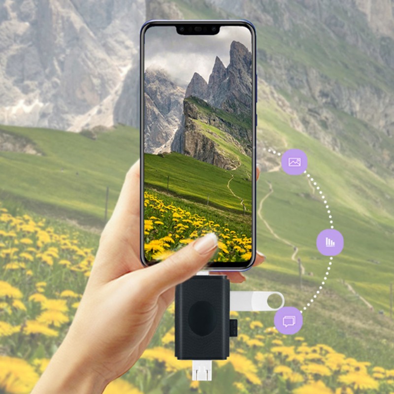 6 In 1 TypeC Memory Card Reader OTG for Mobile