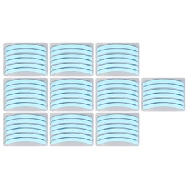 30 Pairs Silicone Eyelash Lift Curved Shape Reusable Soft Rods Eyelash Perm Pad Shields for Beauty Salon Blue