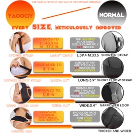Yaoociy Arm Sling for Women Men, Shoulder Sling Immobilizer, Arm Sling for Elbow Injury, Shoulder Injury, Left Right Arm Sling for Wrist Injury,Torn Rotator Cuff,Arm Broken, Dislocated, Fracture (S-M)