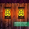 LazyBuddy Solar Flame Lights Outdoor, Realistic 3D Flickering Flames with