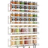 Bunoxea Spice Rack wall mounted 4 Pack, Space-Saving Spice Organizer