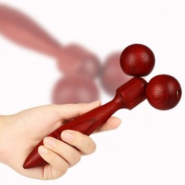 Wooden Massage Roller Stick Handy Massager Massager DD-10882 2ea