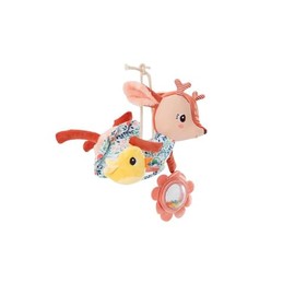 LILLIPUTIENS - Stella the Fawn Acti-Nomad - Baby Activity Toy - Perfect for Stroller or Car Seat - Sensory Stimulation - Soft and Fun Travel Companion - From Birth - 83521