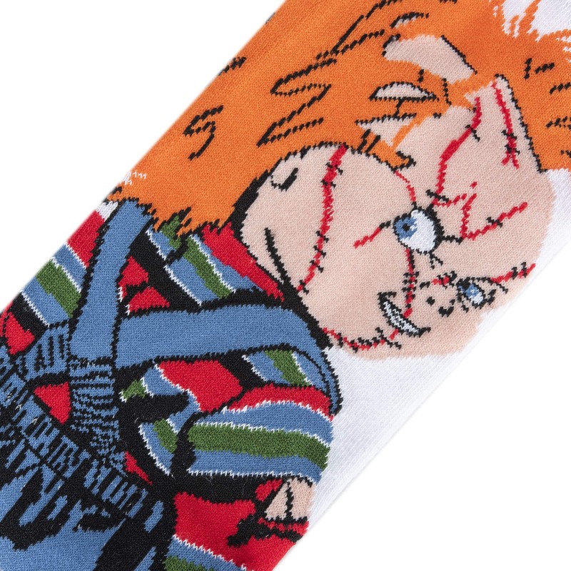 Odd Sox メンズ ストレートニット クルーソックス - Chuckys Revenge