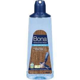 Bona Hardwood Floor Cleaner Spray Mop Cartridge - 34 fl oz - Unscented - Refillable - Residue-Free Floor Cleaning Solution for Bona Spray Mops for Wood Floors
