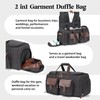 Canvas Garment Bags for Travel, Convertible Carry On Garment Duffel