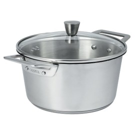 Cristel 1826 Collection 1.5 Qt. Stewpan, Made in France, 18/10 Stainless Steel, 3-Ply Construction, Double Riveted Fixed Handle, Oven and Dishwasher Safe