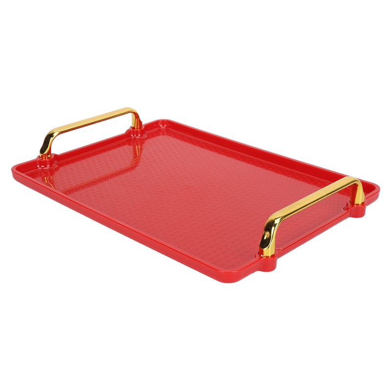 Decorative Tray Elegant Exquisite Texture Ergonomic Serving Tray with Handles