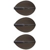 Cosmo Darts fittohuraitoea- Flight Teardrop D Black Pack of 3 