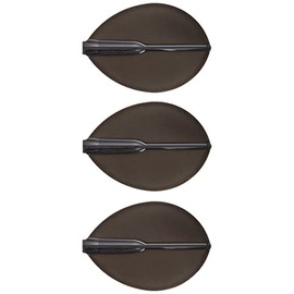 Cosmo Darts fittohuraitoea- Flight Teardrop D Black Pack of 3 