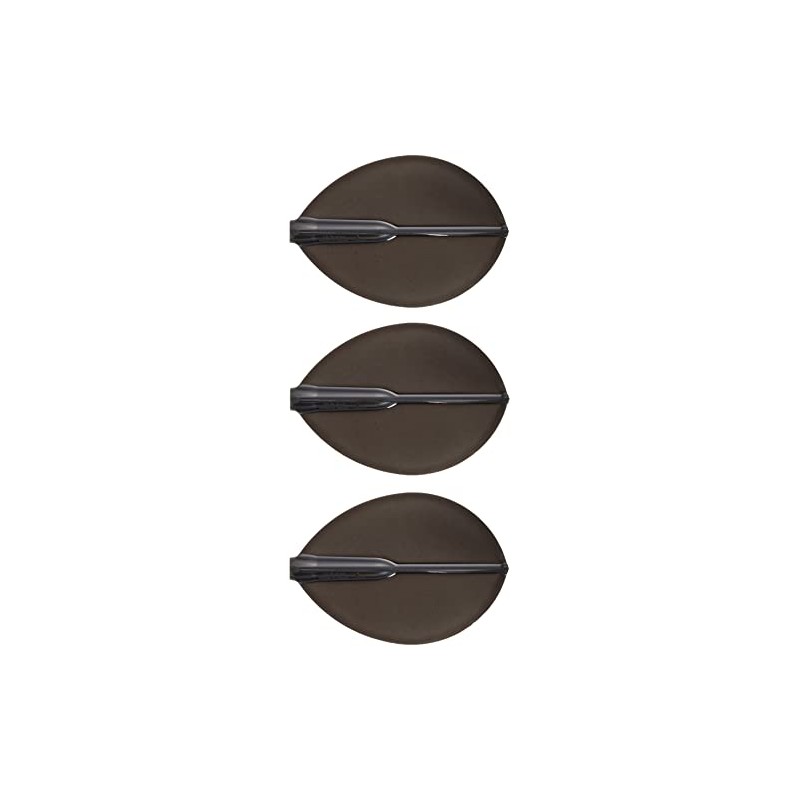 Cosmo Darts fittohuraitoea- Flight Teardrop D Black Pack of 3 