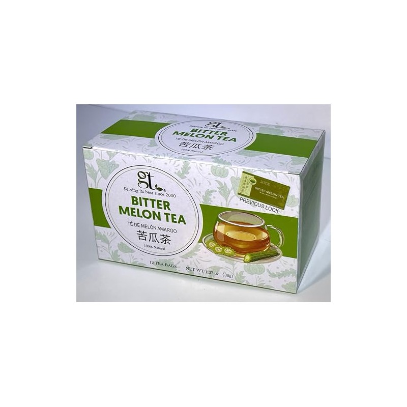 GT Bitter Melon Tea, 1.27 Ounce Box (12 Tea Bags)
