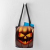 CafePress Shiny Jack O' Lantern Small Tote Bag 13"x13" Reusable