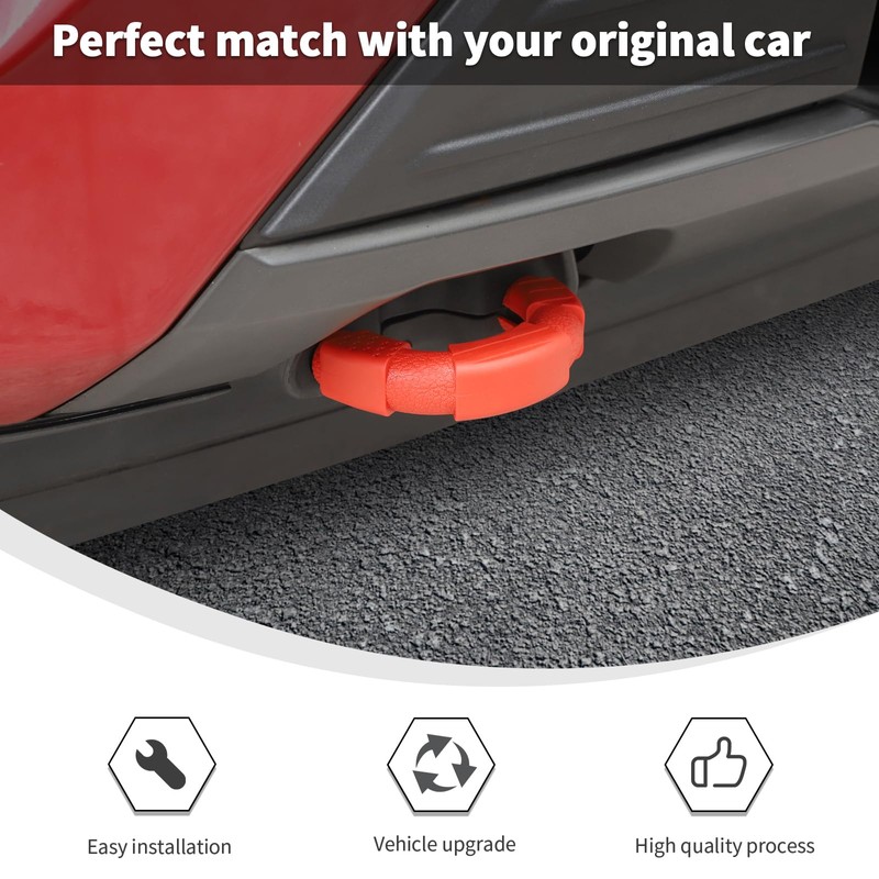 Linskip Flag Design Tow Hook Covers with Added Weight for