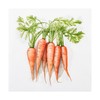 100Pcs Easter Carrots Paper Napkins Carrot Disposable Party Napkins 6.5