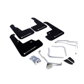 Rally Armor UR Black Mud Flap w/ White Logo for 15+ Subaru WRX & STi Sedan Only