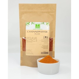 Cayenne Ground Pepper 250 g of Green Essence - Cayenne Pepper Powder 100% Natural Hot Cayenne Chili Pepper - Powder without Additives - Sharp Spice (250 g)