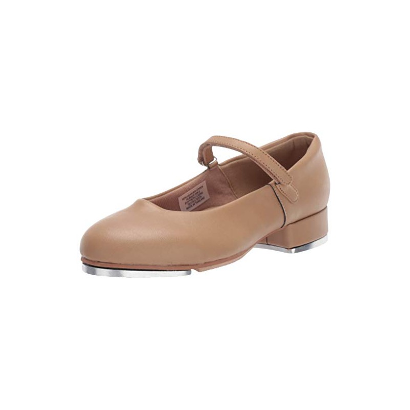 Leo Women's Rhythm TAP Dance Shoe, tan, 4.5 Medium US